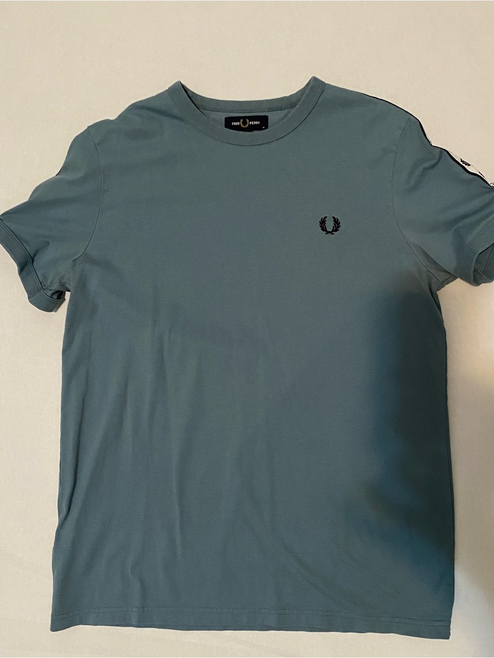 Fred Perry Men's Crew Neck T-Shirt in Slate Blue Size M